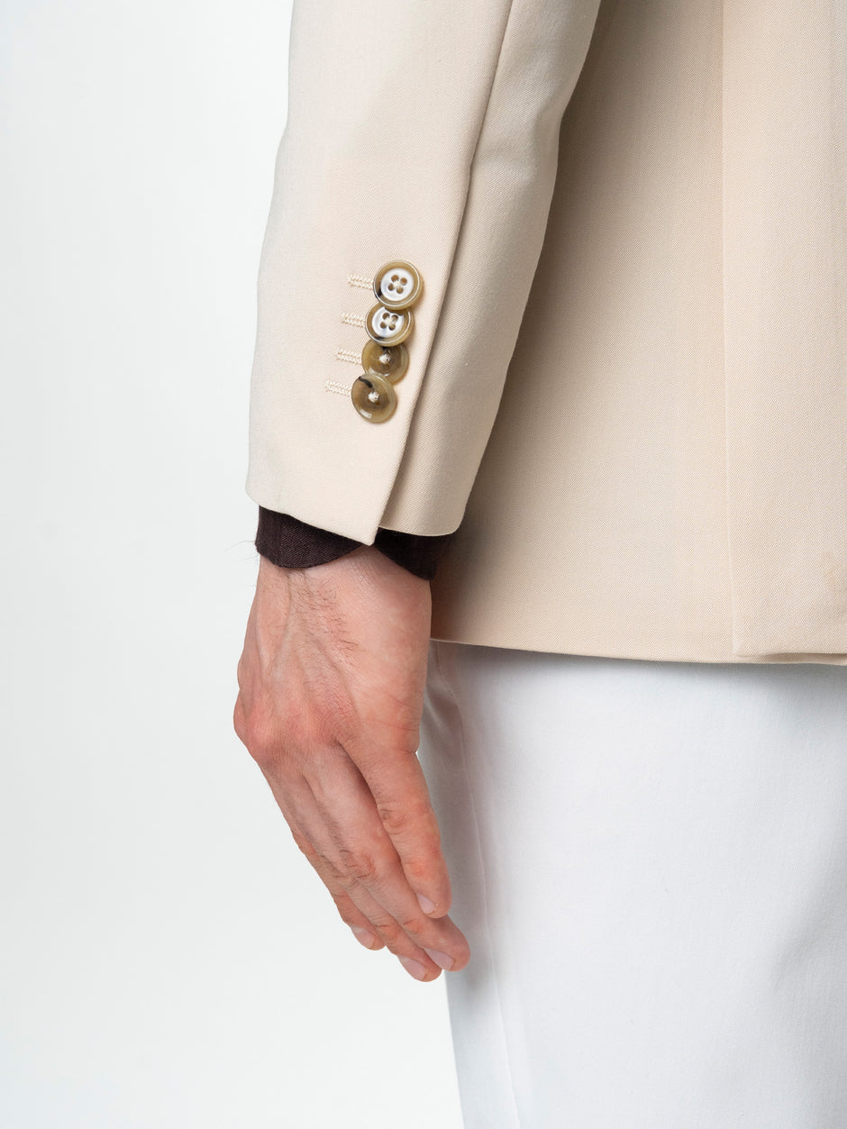 Sacou Barbati Crem Smart Casual Din Lana BMan0074 (7)