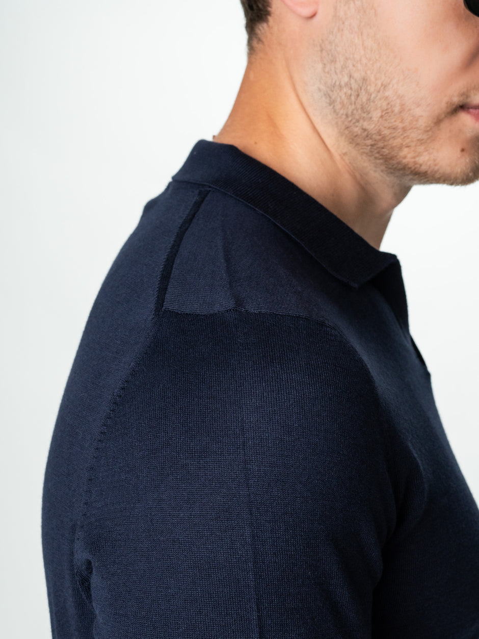 Tricou Barbati Bumbac Bleumarin Modern Polo BMan286 (6)