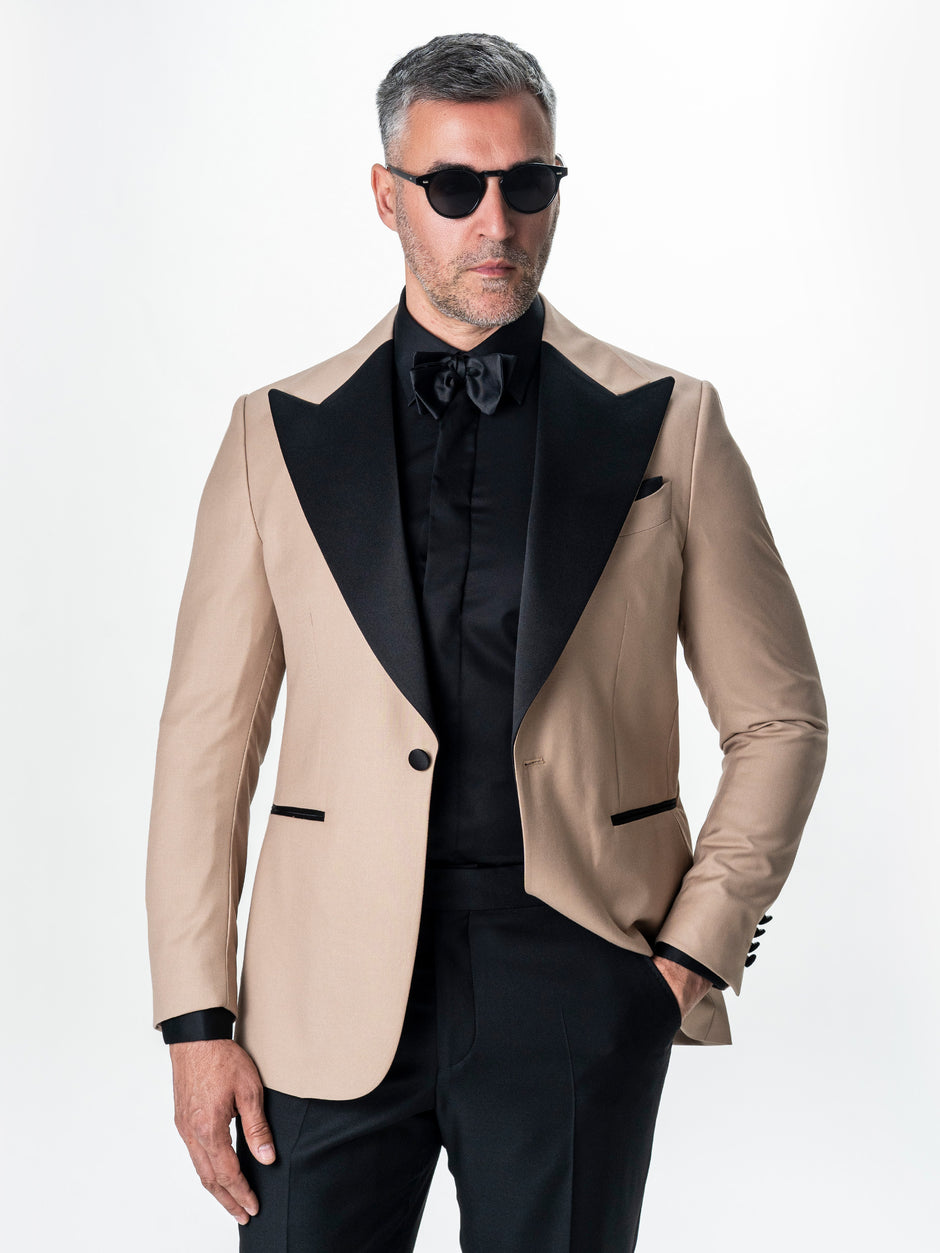 Tinuta Mire Ceremonie & Gala Negru Double Breasted 100% Lana Vitale Barberis Bman1042 (4)