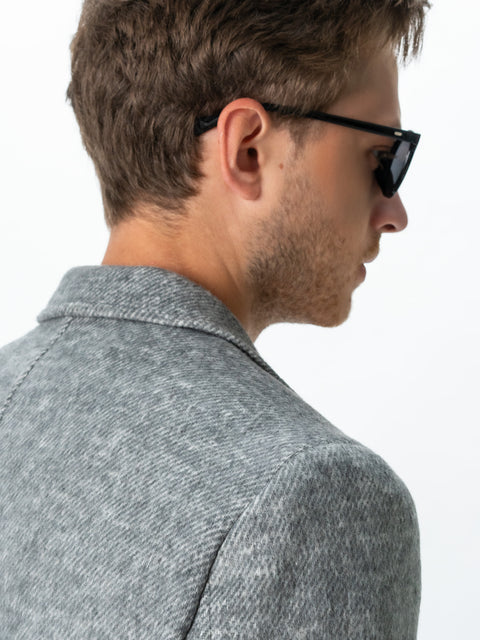 Palton Office Toamna Iarna Barbati Gri Antracit Din Lana Imprimeu Twill BMan116 (6)