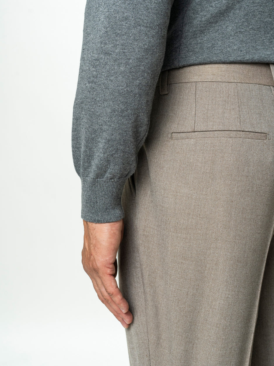 Pulover Tip Helanca Gri Bărbați 100% Bumbac Premium Levent Cottone BMan0007 (8)