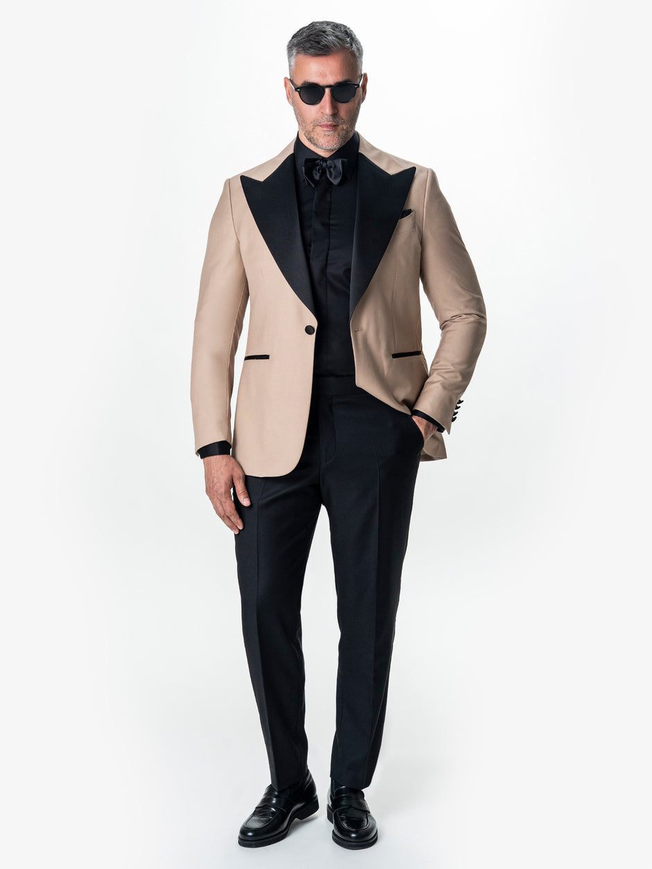 Tinuta Mire Ceremonie & Gala Negru Double Breasted 100% Lana Vitale Barberis Bman1042 (3)