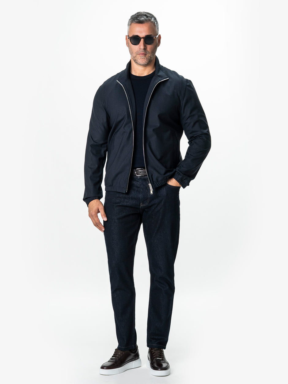 Jacheta Premium Barbati Bleumarin Din Lana BMan0241 (2)
