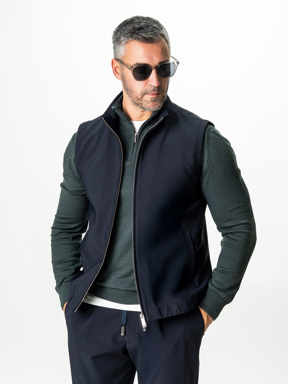 Vesta Premium Tip Jacketa Fara Maneci Bleumarin BMan0003 (4)