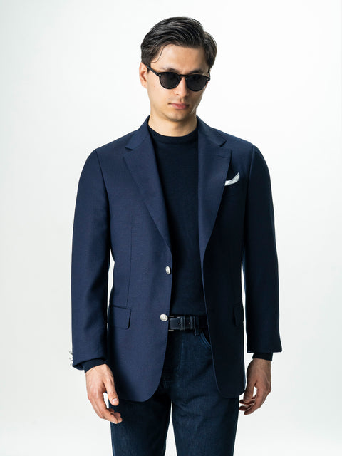 Sacou Barbati Bleumarin All Season 100% Lana Vitale Barberis BMan0059