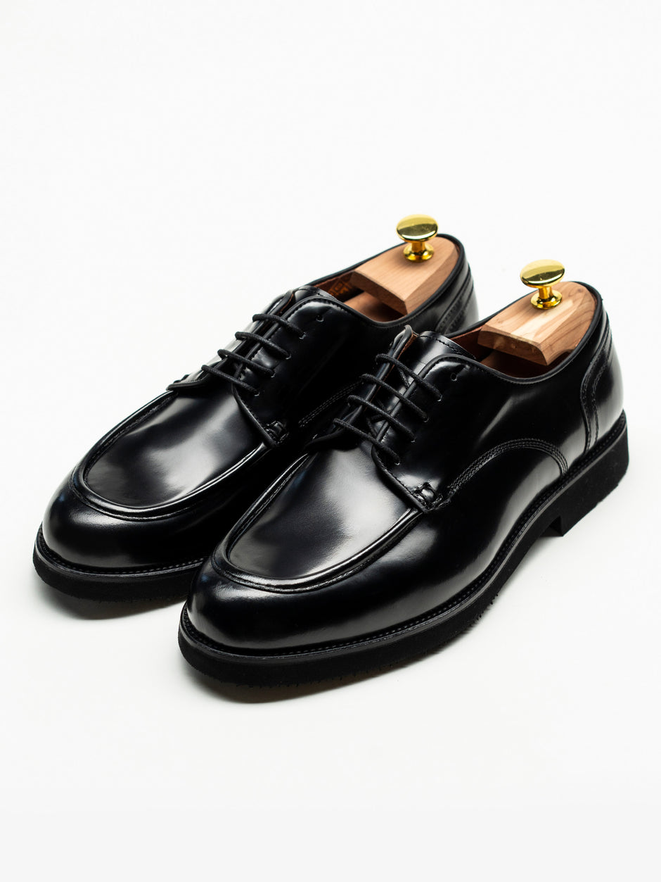 Pantofi Barbati Derby Piele Naturala Negri BMan0426 (2)
