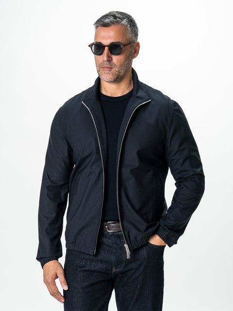Jacheta Premium Barbati Bleumarin Din Lana BMan0241