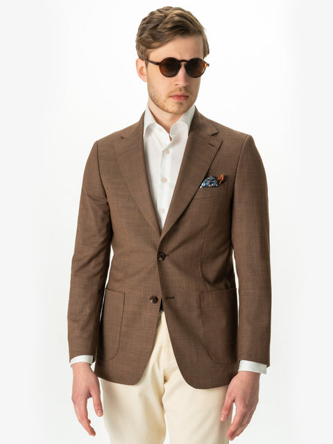 Sacou Barbati Maro Ocazie & Smart Casual Amestec Lana Rever Crestat BMan0003 (2)