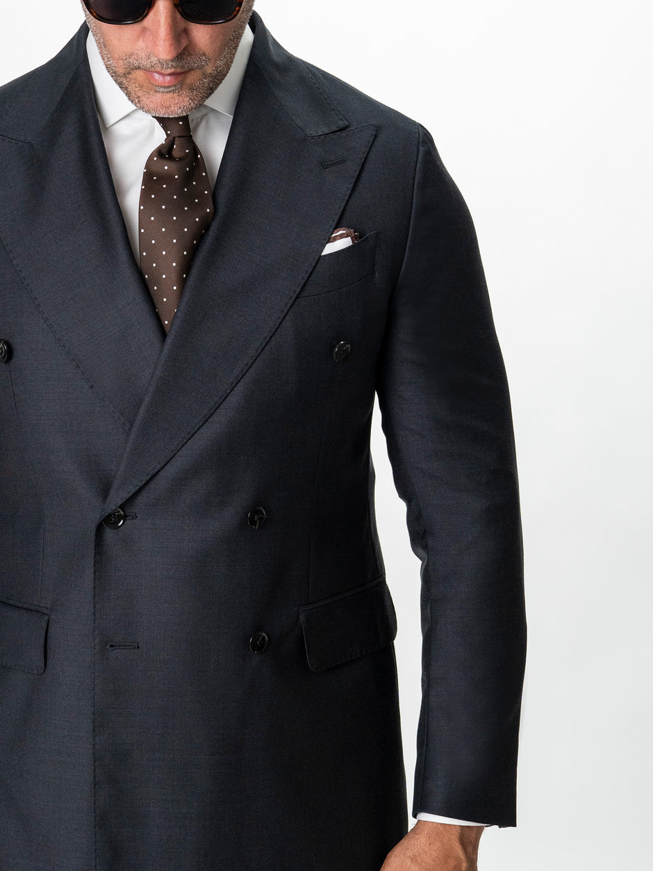 Costum Barbati Gri Inchis 100% Lana Doua Randuri Stofa Vitale Barberis Bman0005 (3)