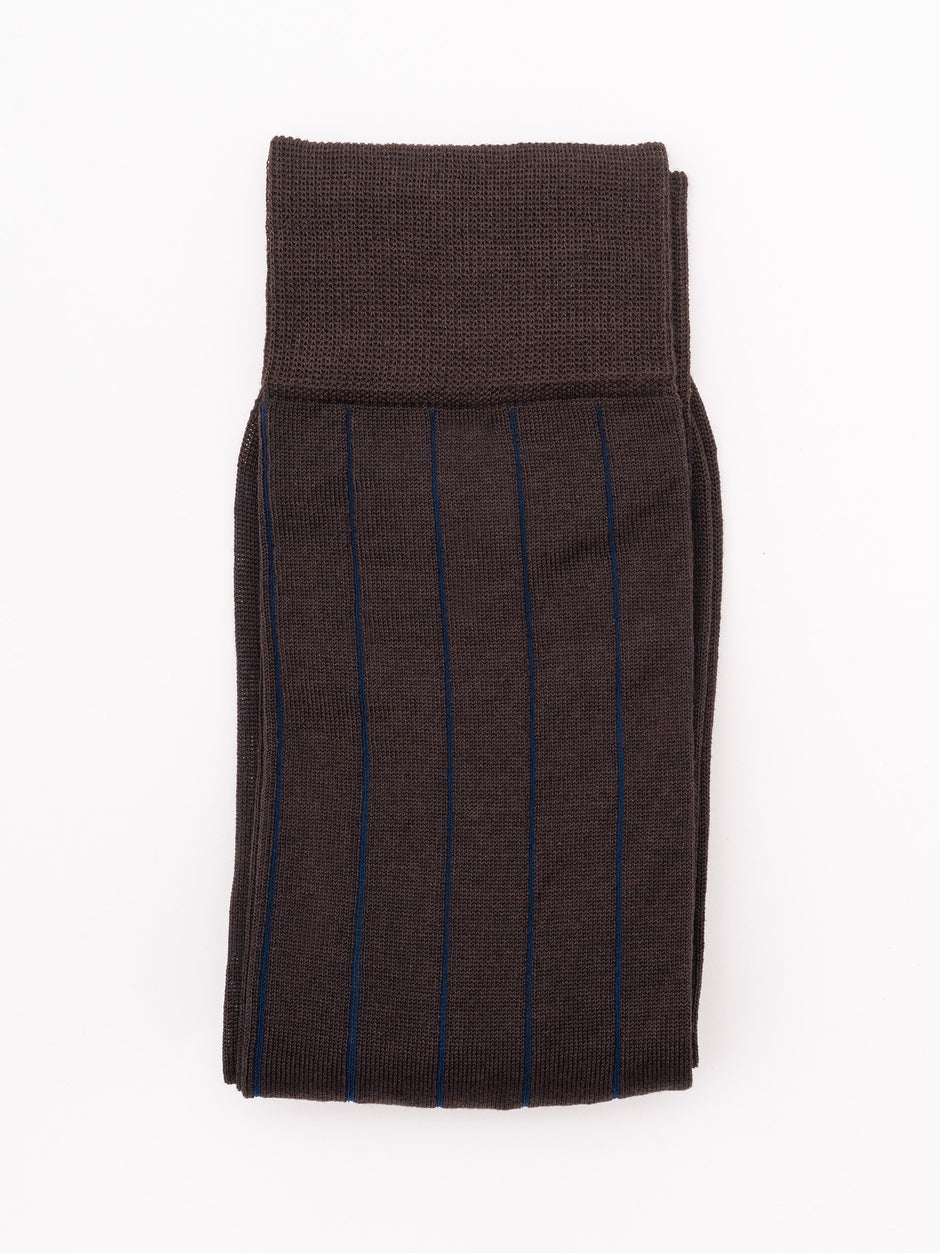 Sosete Barbati Maro Dungi Fine Bleumarin 100% Bumbac Organic Mercerizat BMan145 (2)