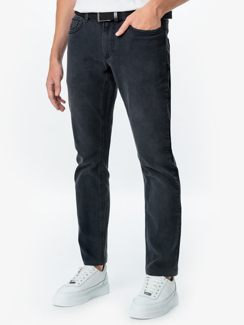 Blugi Gri Inchis Barbati Corporate Office Slim Fit BMan272