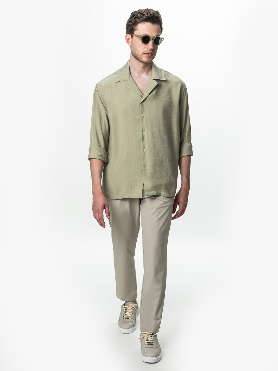 Tinuta Barbati Completa Casual de Vara Olive Bman1122 (3)