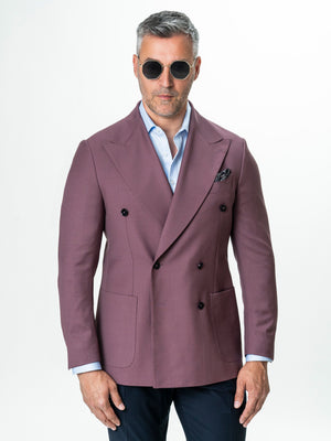 Sacou Mov Lila Doua Randuri Lana Vitale Barberis BMan0080