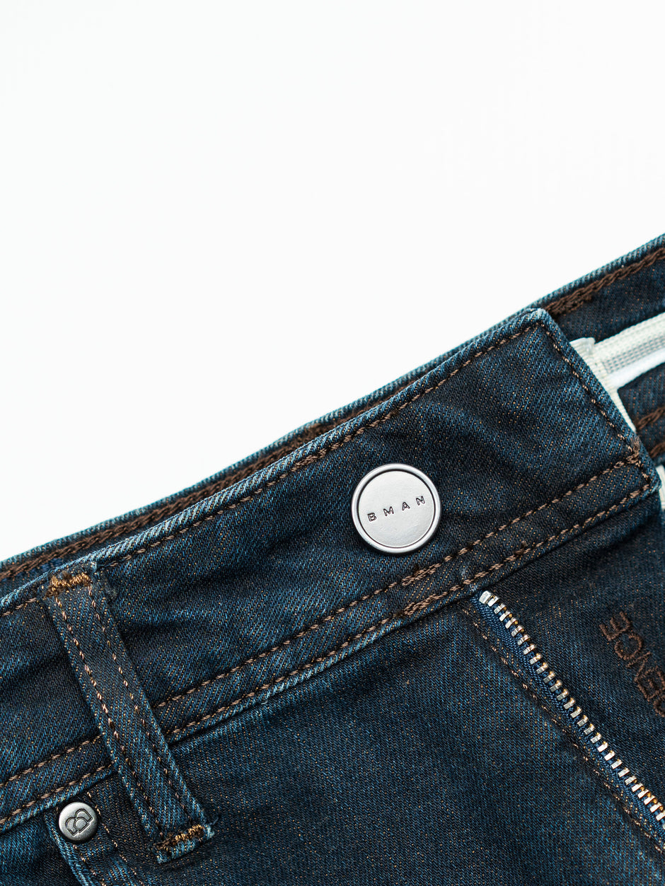 Blugi Barbati Albastru Maroniu Comfort Fit All Season BMan0002 (10)