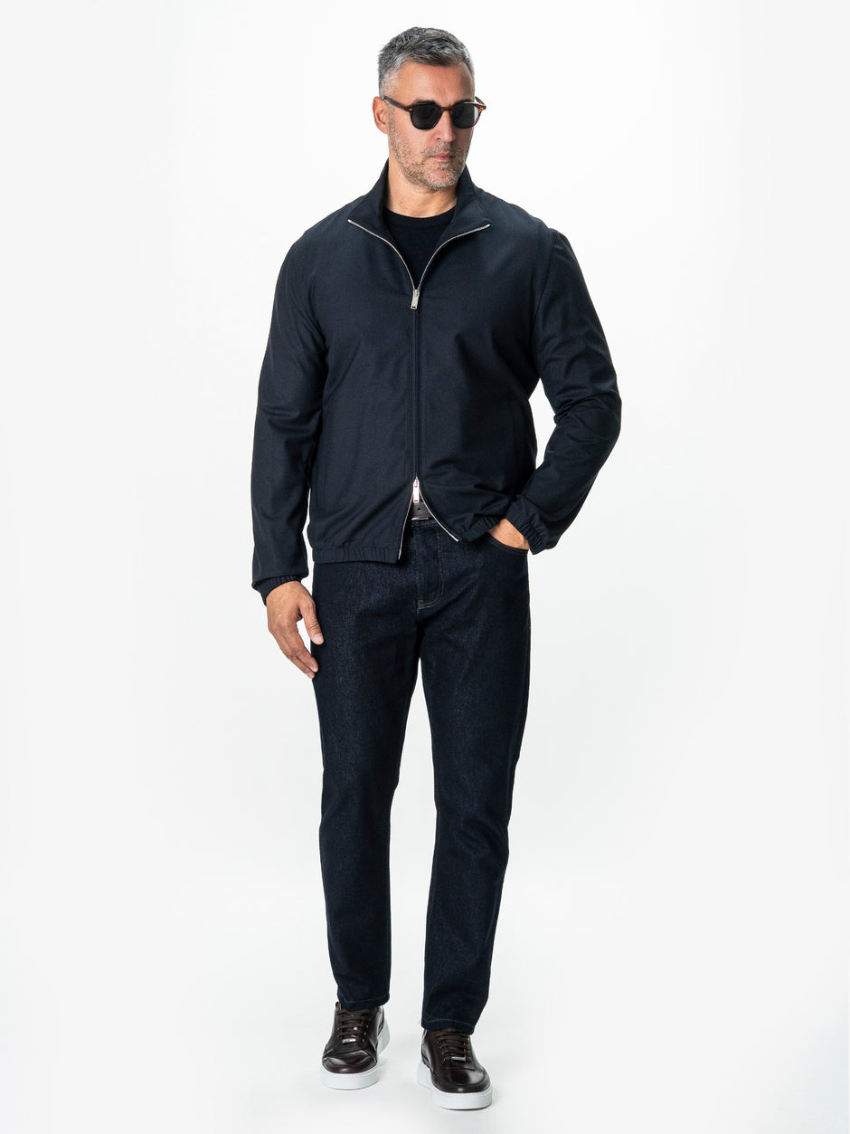 Jacheta Premium Barbati Bleumarin Din Lana BMan0241 (4)