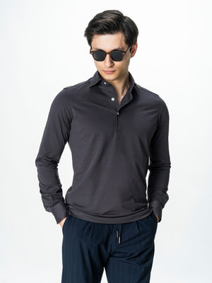 Camasa Barbati Premium Maro Taupe Guler Polo din 100% Bumbac BMan0076