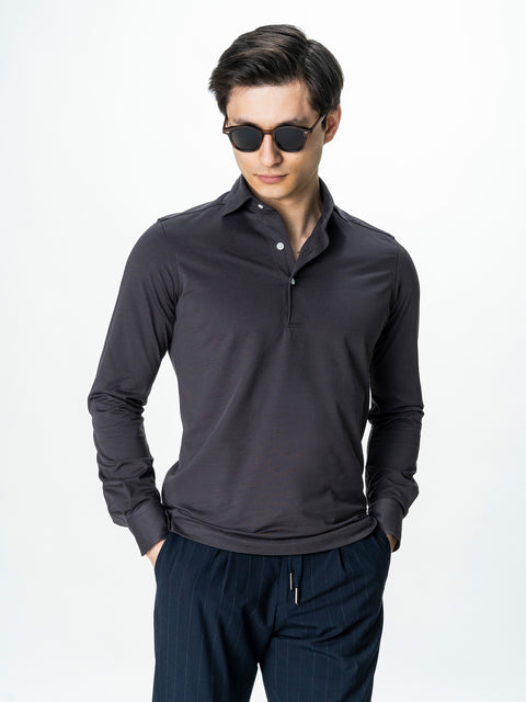 Camasa Barbati Premium Maro Taupe Guler Polo din 100% Bumbac BMan0076