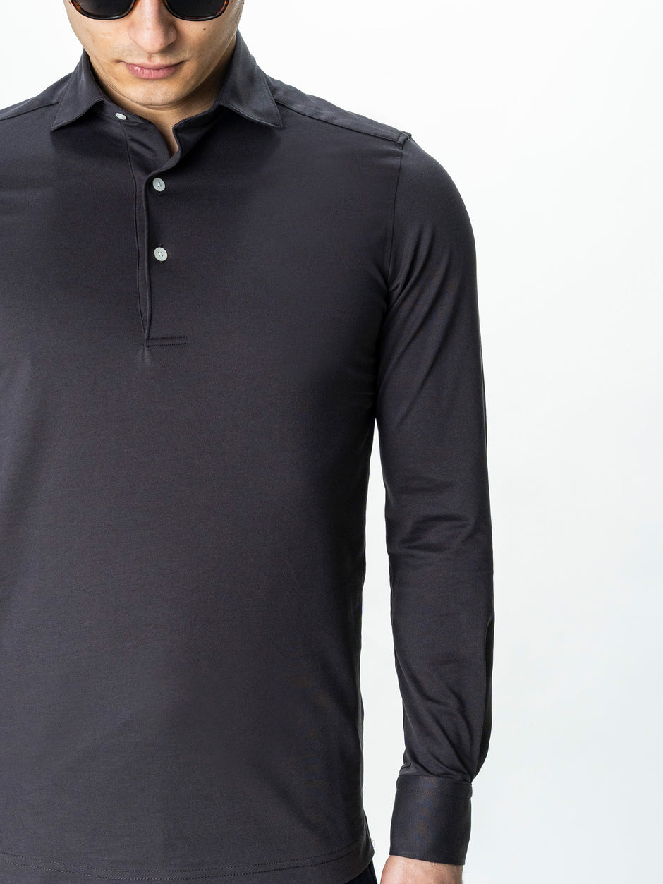 Camasa Barbati Premium Maro Taupe Guler Polo din 100% Bumbac BMan0076 (5)