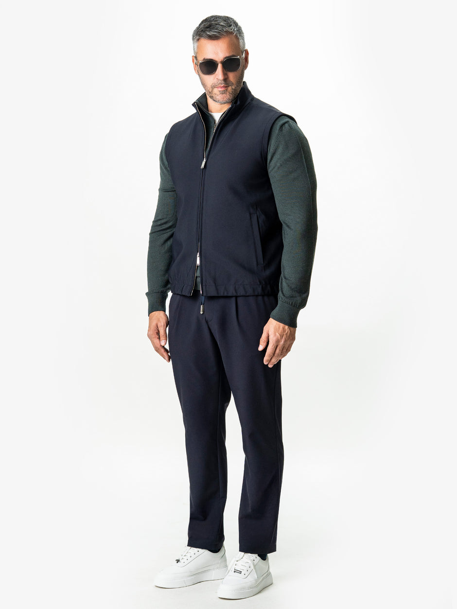 Vesta Premium Tip Jacketa Fara Maneci Bleumarin BMan0003 (6)