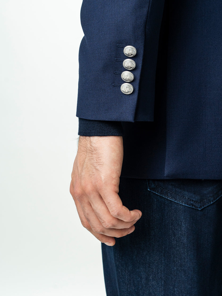 Sacou Barbati Bleumarin All Season 100% Lana Vitale Barberis BMan0059 (5)