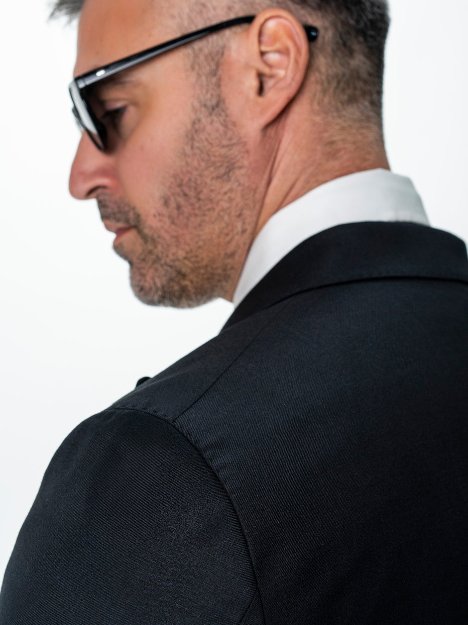 Costum Elegant Barbati Negru Doua Randuri Lana Vitale Barberis Bman0005 (6)