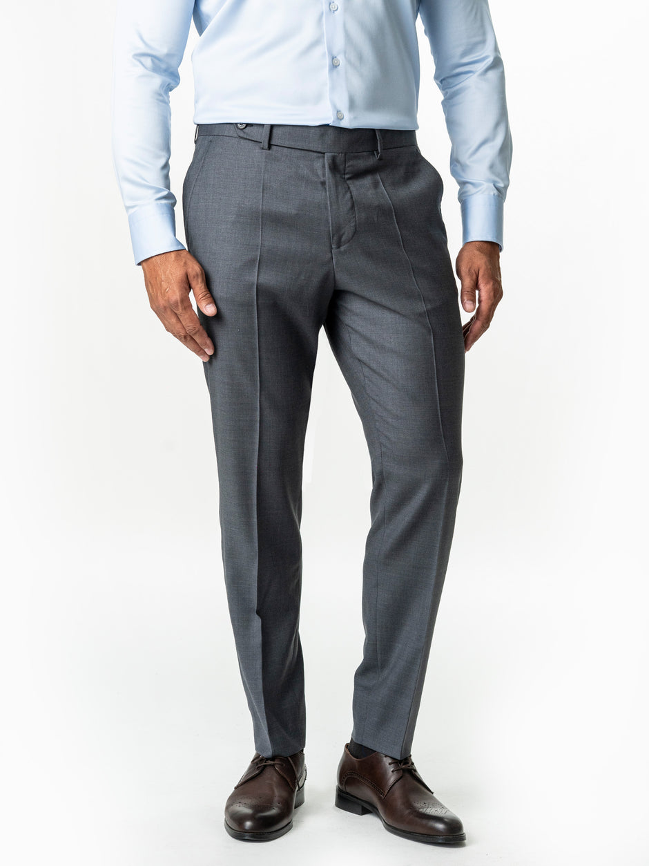 Costum Elegant Barbati Gri 100% Lana Vitale Barberis All Season BMan0062 (10)