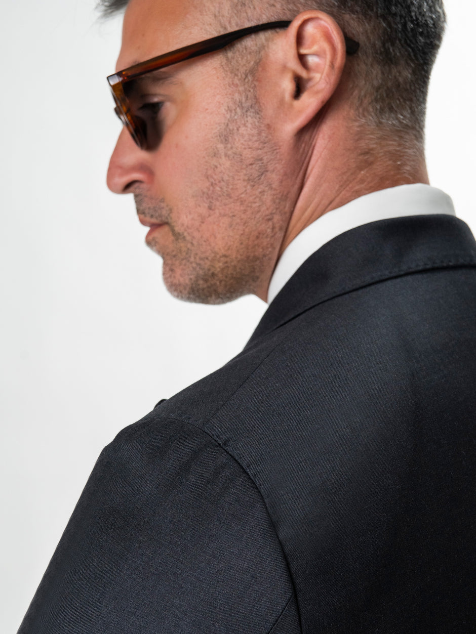 Costum Barbati Gri Inchis 100% Lana Doua Randuri Stofa Vitale Barberis Bman0005 (9)