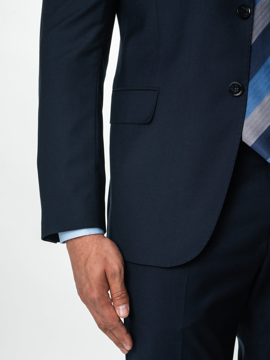 Costum Bleumarin Barbati Elegant Din Lana Sarto BMan0018 (10)