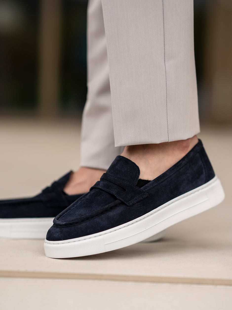 Mocasini Barbati Smart Casual Bleumarin De Vara Piele Naturala BMan217 (2)