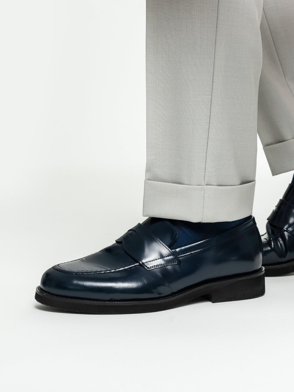 Pantaloni Cu Pense Barbati Gri Gurkha Din Stofa Sarto BMan702 (6)