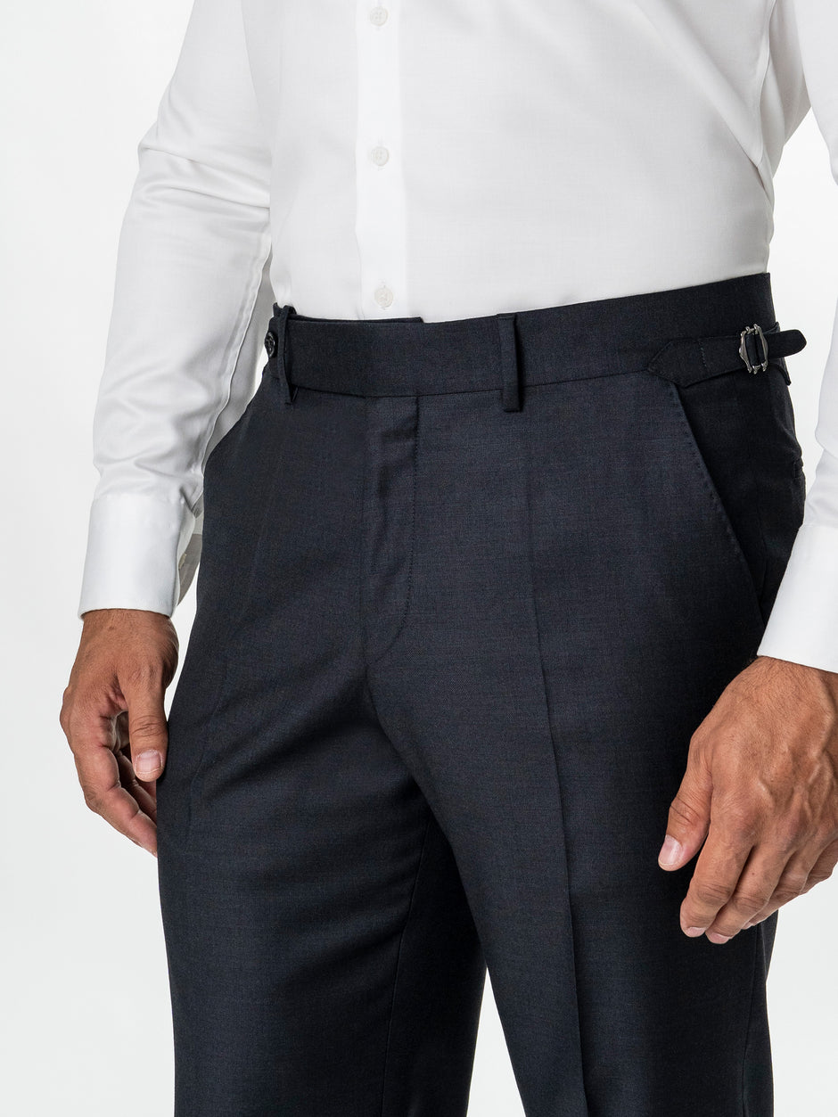 Costum Barbati Gri Inchis 100% Lana Doua Randuri Stofa Vitale Barberis Bman0005 (7)