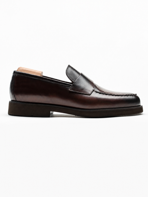Mocasini Maro Coniac Barbati Piele Naturala Venetian Loafers BMan225