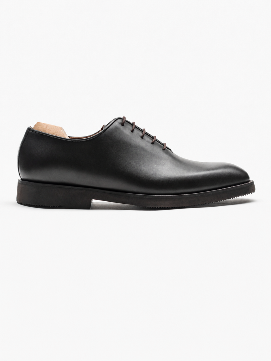 Pantofi Eleganti Barbati Maro Inchis Oxford Piele Naturala BMan0330 (1)