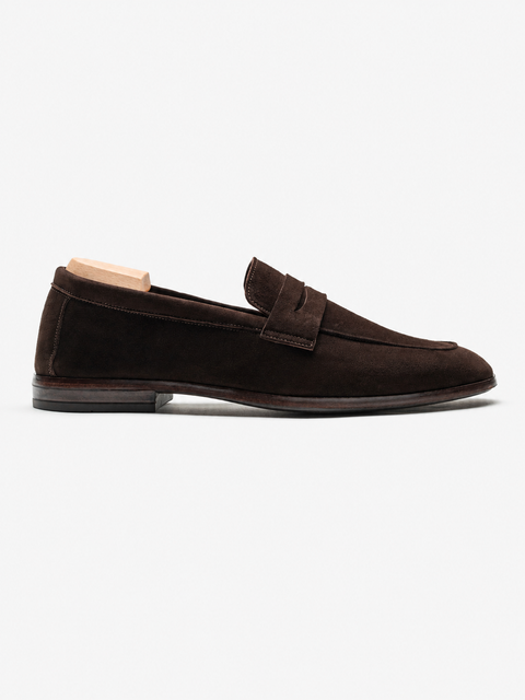 Mocasini Maro Barbati Piele Intoarsa Belgian Loafers BMan226