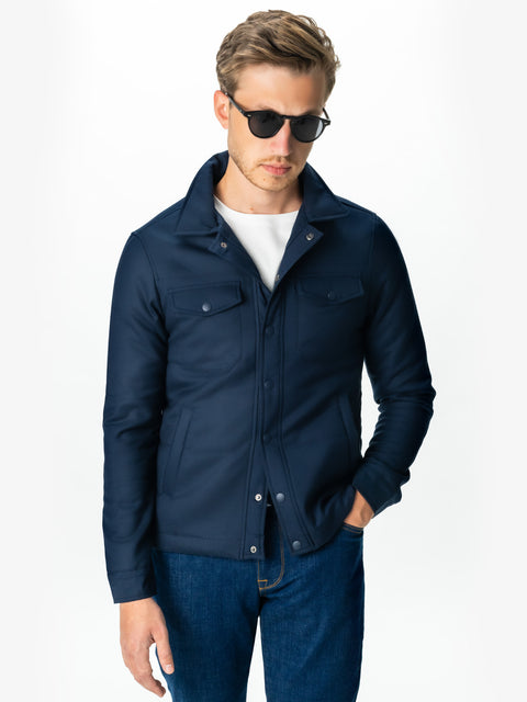 Geaca Office Barbati Bleumarin Sezon Toamna Design Safari BMan0225 (1)