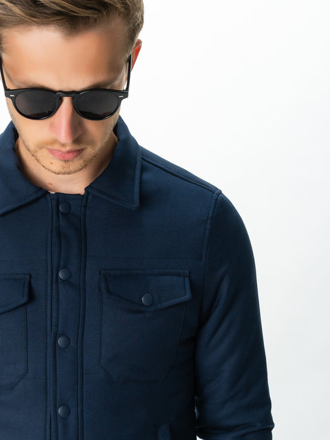 Geaca Office Barbati Bleumarin Sezon Toamna Design Safari BMan0225 (4)