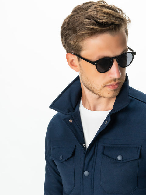 Geaca Office Barbati Bleumarin Sezon Toamna Design Safari BMan0225 (2)