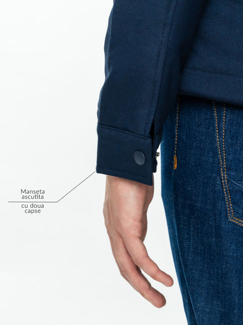 Geaca Office Barbati Bleumarin Sezon Toamna Design Safari BMan0225 (5)