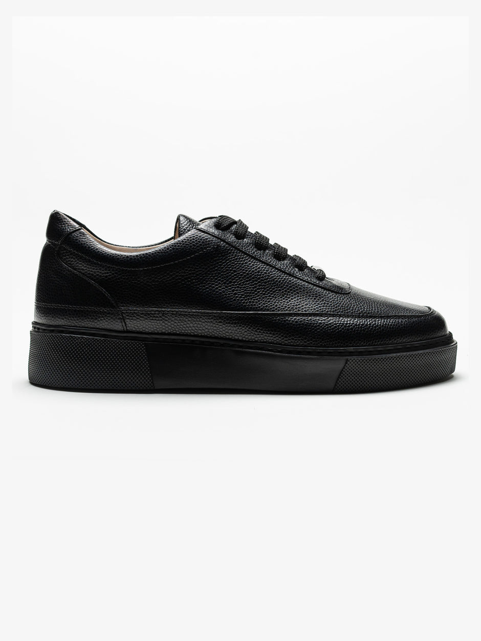 Pantofi Casual Barbati Negri Complet Tip Sneakers Din Piele Naturala BMan0383 (1)