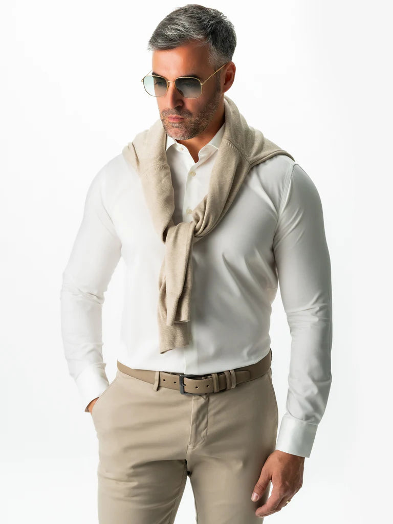 Pachet Cadou Barbati Camasa Bumbac Si Pulover Cu Fermoar Bman0315 (5)