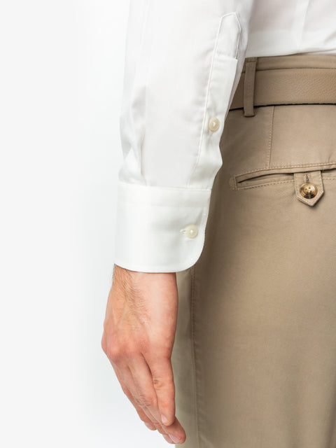 Camasa Barbati Smart Casual & Office Alba Corporate 100% Bumbac Usor De Calcat All Season Bman0031 (4)