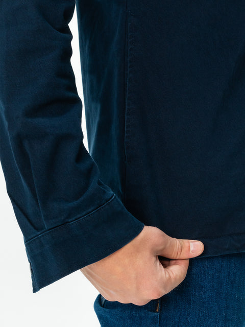 Jacheta Barbati Albastru Bleumarin Tip Overshirt Toamna-Iarna BMan0228 (8)