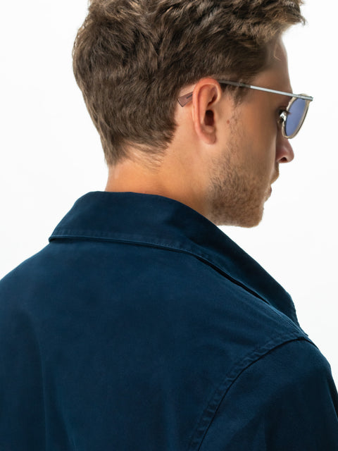 Jacheta Barbati Albastru Bleumarin Tip Overshirt Toamna-Iarna BMan0228 (6)