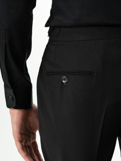 Camasa Guler Ac Pin Barbati Negru Mat 100% Bumbac Natural BMan829 (6)