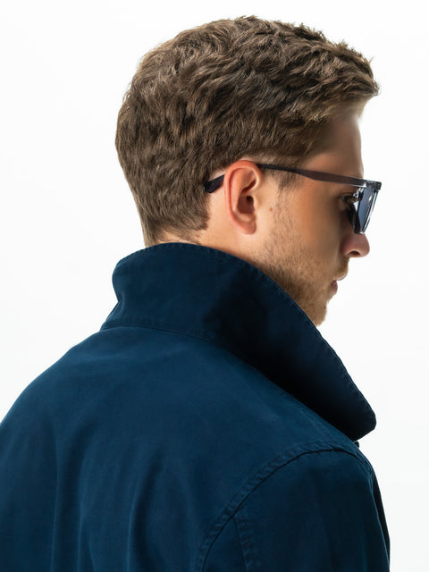 Jacheta Barbati Albastru Bleumarin Tip Overshirt Toamna-Iarna BMan0220 (7)