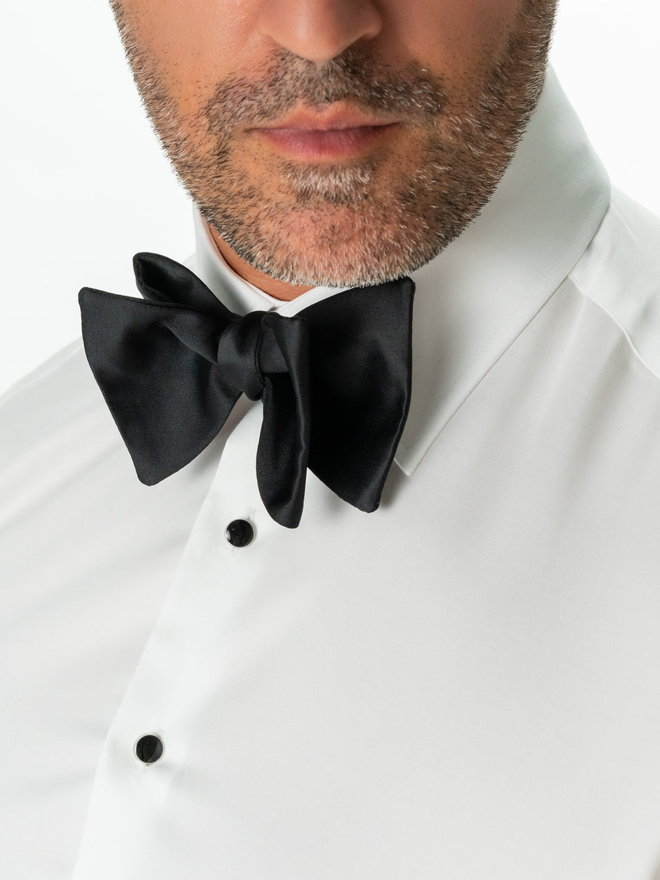 Camasa Premium Bumbac Elegantă Albă Ceremonie Și Gală Guler Montana BMan0025 (2)