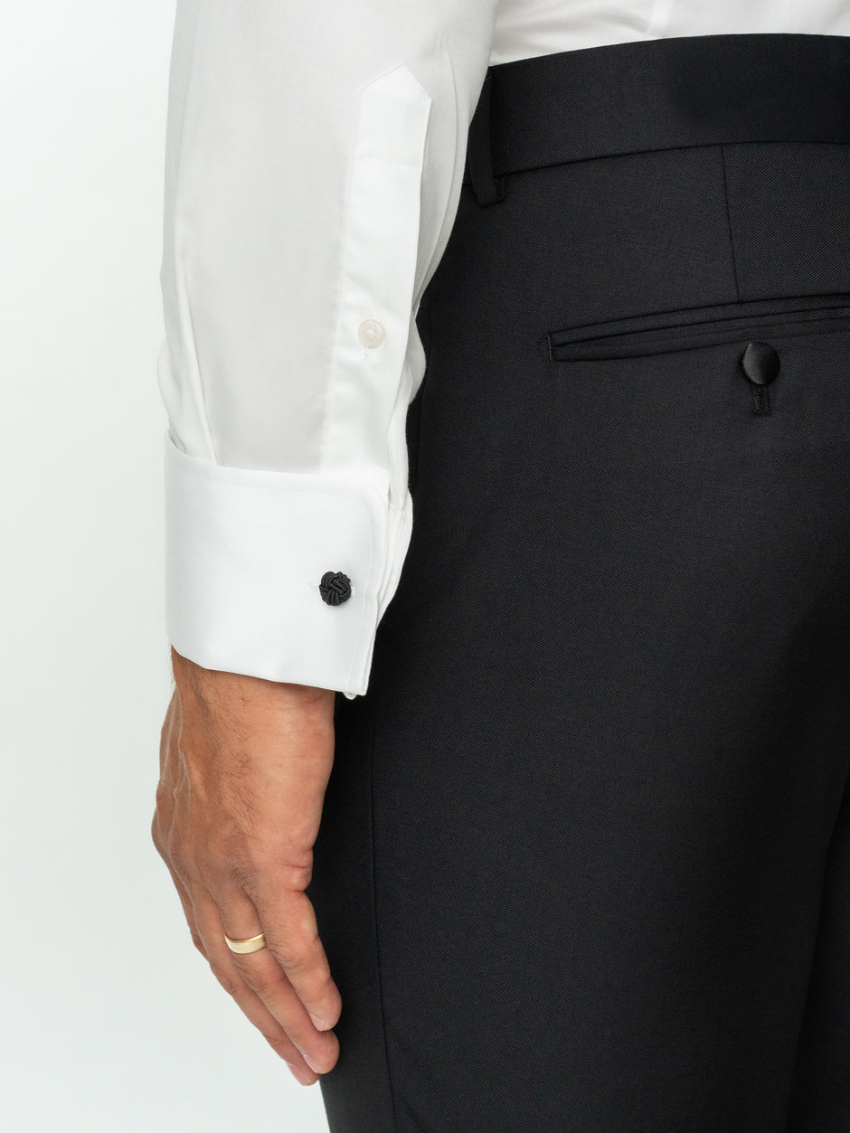 Camasa Premium Bumbac Elegantă Albă Ceremonie Și Gală Guler Montana BMan0025 (6)