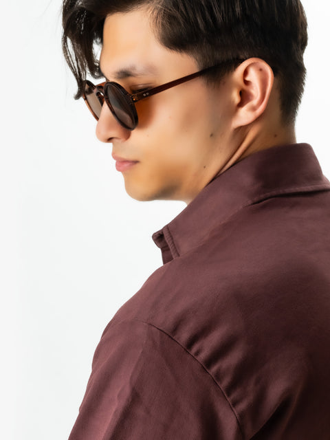 Jacheta Burgundy Tip Overshirt Camasa Safari Barbati Toamna & Iarna Din Bumbac BMan0038 (8)