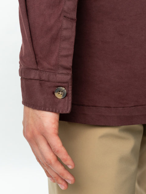 Jacheta Burgundy Tip Overshirt Camasa Safari Barbati Toamna & Iarna Din Bumbac BMan0038 (4)