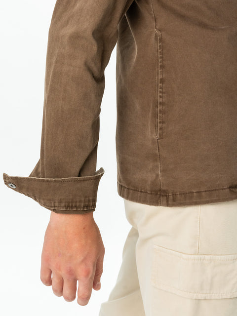 Jacheta Barbati Maro Coffee Tip Overshirt Toamna-Iarna BMan0228 (7)